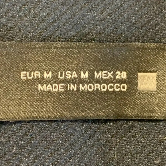 Zara Women's Wool Blend 3 Button Long Sleeve Notch Lapel Twill Jacket Size M - Picture 8 of 11